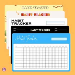 Monthly Habit Tracker Designs